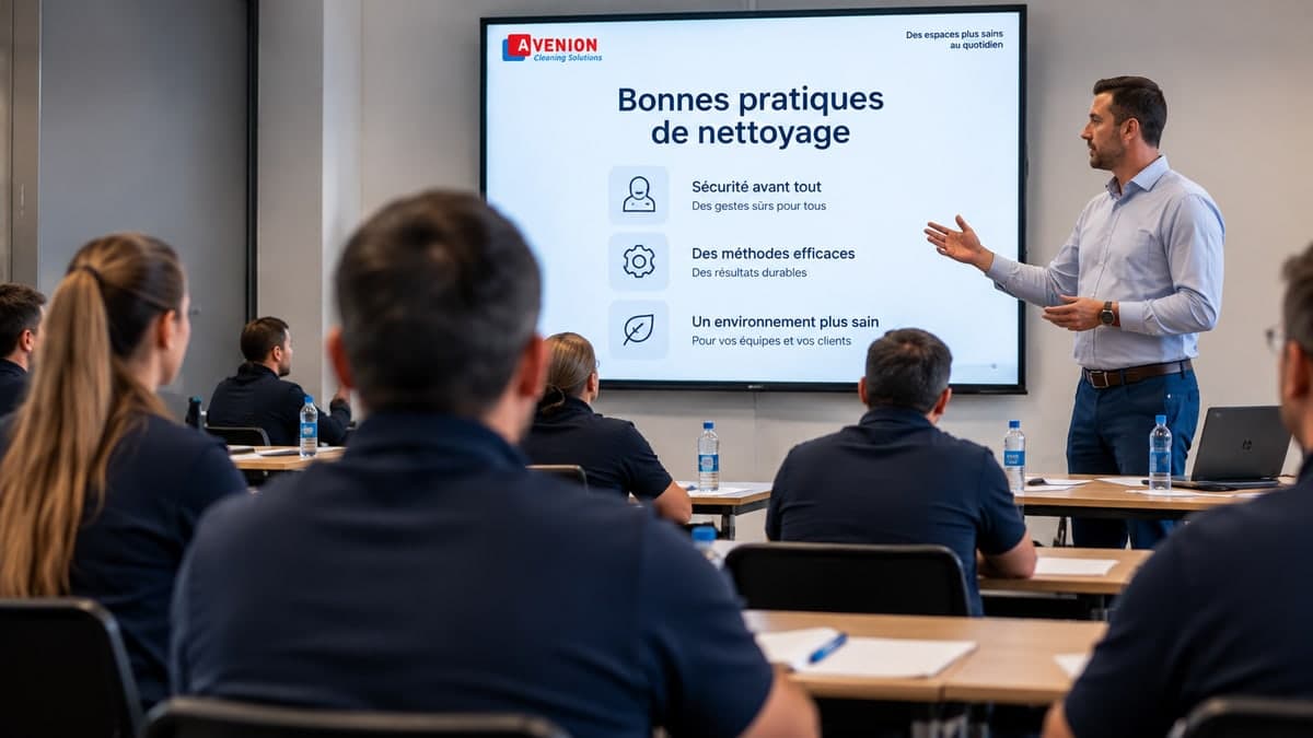 Formateur Avenion animant une session devant des participants